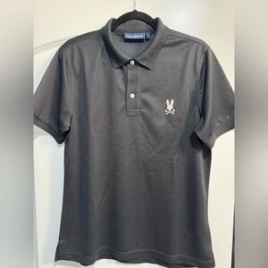 Psycho Bunny Men's Charcoal Polo Shirt